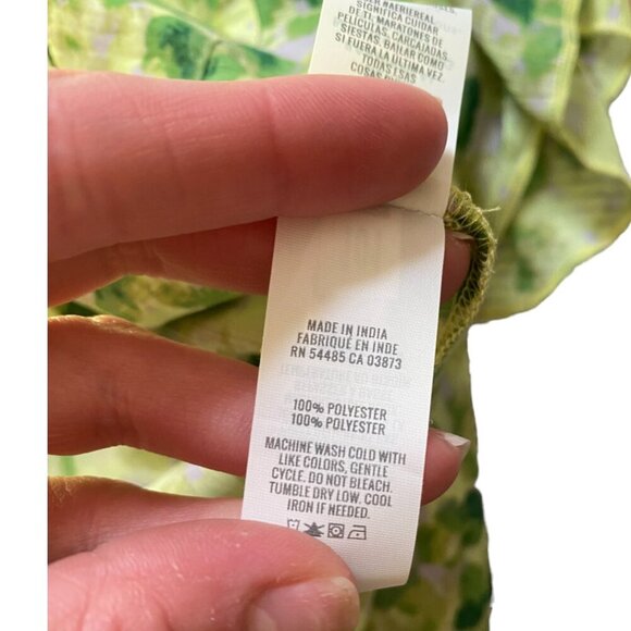 Aerie Chiffon Tiered Ruffle Mini Skirt Floral Tie Waist Size Small - Picture 5 of 6